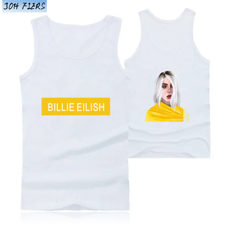Billie eilish жилет, новинка, 2D принт, круглый вырез, майка, топ, летняя, классная, без рукавов, новинка, Хит, мужская, женская, повседневная, парная одежда, новинка