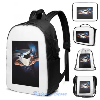 

Funny Graphic print Gremlins(3) USB Charge Backpack men School bags Women bag Travel laptop bag