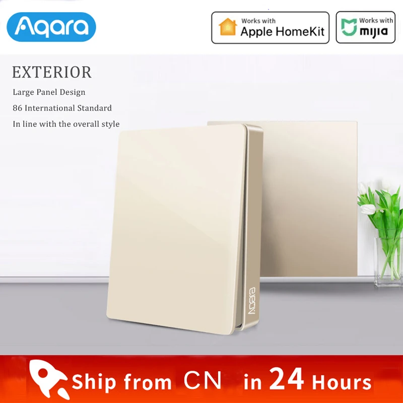 Aqara Smart Wall Switch E1 ZigBee 3.0 Smart Home Wireless Key Light Switch  Fire Wire With NO Neutral For Xiaomi Mi Home Homekit - AliExpress