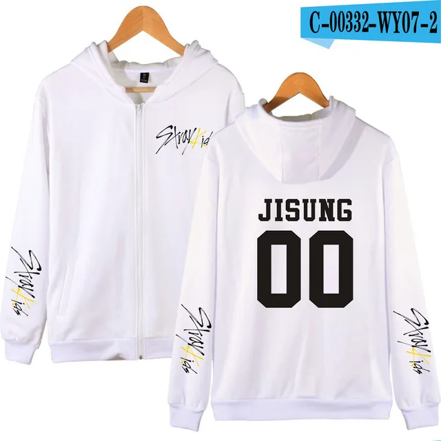 Kpop/толстовки с капюшоном на молнии для детей, MINHO JISUNG WOOJIN CHANGBIN FELIX, коллекция года, с изображением альбома желтого дерева, куртка для мужчин/женщин, одежда унисекс - Цвет: Коричневый