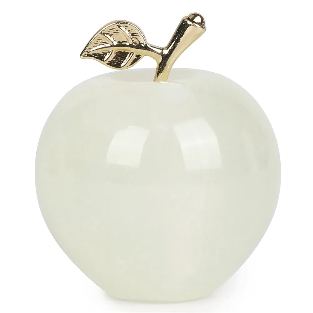 1 шт. натуральные мраморные камни нефритовые украшения в форме яблока домашний