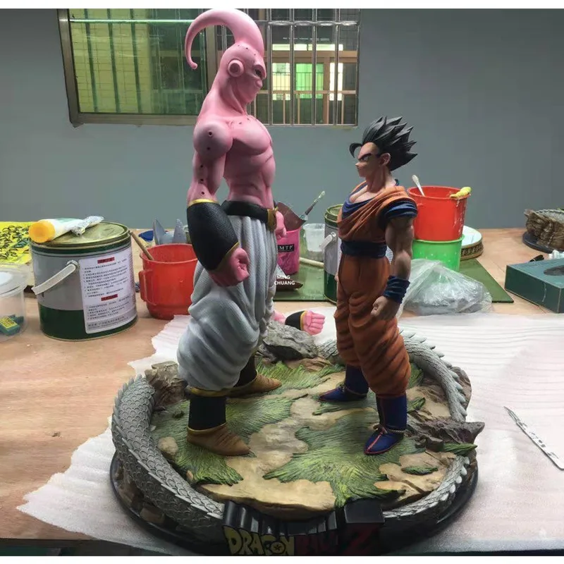 1" аниме Dragon Ball Z статуя Saiyan бюст Majin Buu VS Son Gohan полноразмерная портретная Боевая анимационная фигурка GK игрушечная коробка 48 см V432