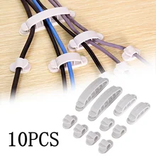  Wire Cable Clips Organizer Clips Cord Management Holder USB Charging Data Line Cable Winder Household Office Storage Tools 