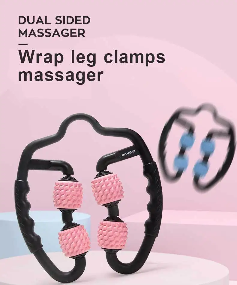 1 PC 4Roller Ball Leg Slim Massager Foot Calf Arm Waist Magic Shapely Relaxation Relieve Muscle Soreness Pain for Women