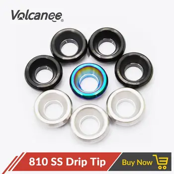 

Volcanee 810 Flat Drip Tips for Kennedy 24 Battle Goon / Manta RTA / Kylin RTA Reload Atomizers Vape Tank Wide Bore Mouthpiece