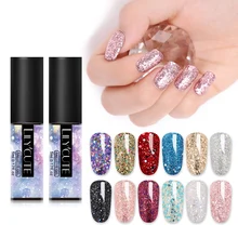 LILYCUTE 5 мл Блеск Блестки Гель-лак Длительное мерцание замачивание уф светодиодный гель для ногтей Цветной Гель-лак для маникюра