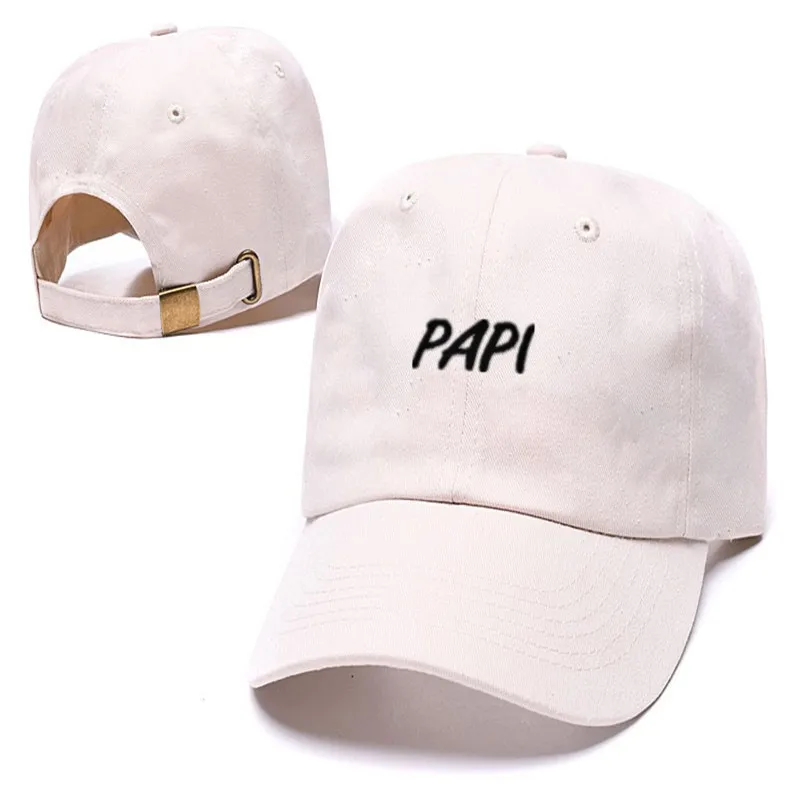 Новинка, шапка с вышивкой, с надписью PAPI, папа, шапка для мужчин и женщин, модная регулируемая бейсболка - Цвет: Бежевый