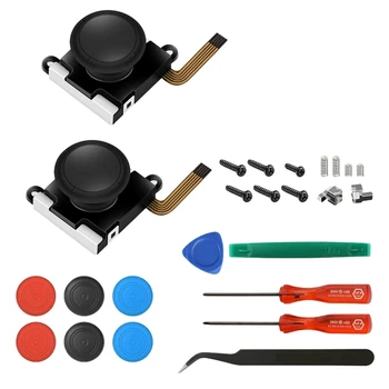 

26 in 1 3D Analog Sensor Stick Joystick Repair Parts Kits Fit for Nintendo Switch NS Joy-Con