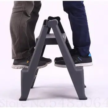 

Ladder Household Folding Step Stool Car Wash Professional Two Step Ladder Thickened Plastic Pedal Indoor Herringbone Ladder Ladd