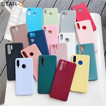 candy color silicone phone case for huawei p30 lite pro p20 lite p10 p smart plus z 2019