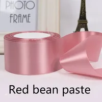 22m Long Pink Silk Satin Ribbon 50mm Wide Party Home Wedding Decoration Gift Wrapping Christmas New Year DIY Material Supplies