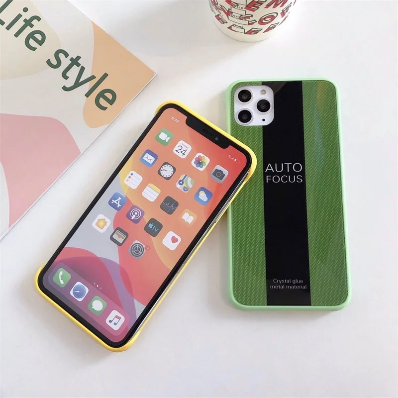 Новые чехлы LISCN из стекловолокна для iPhone X XR XsMax 7 8 6 6s Plus чехол iphone 11 11Pro Max