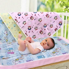 Водонепроницаемый 3 цвета коврик детский матрас подгузник пеленальные подушечки для новорожденного ребенка многоразовый моющийся коврик S/M Размер 1 шт