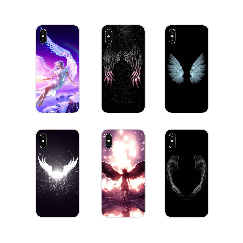 For Xiaomi Redmi Note 3 4 5 6 7 8 Pro Mi Max Mix 2 2S Pocophone F1 Angel Wings Accessories Phone Shell Covers | Мобильные телефоны