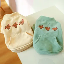 Pet Jacket Coat New Arrival Dog Clothes Puppy Embroidery Autumn Winter Warm Cat Clothes for Small Medium Dogs Poodle Dog Costume