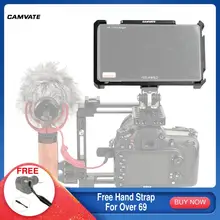 CAMVATE Director's Monitor Cage Bracket With Shoe Mount & ARRI Locating Pins Exclusively For FeelWorld LUT6 & LUTS6 6" Monitors