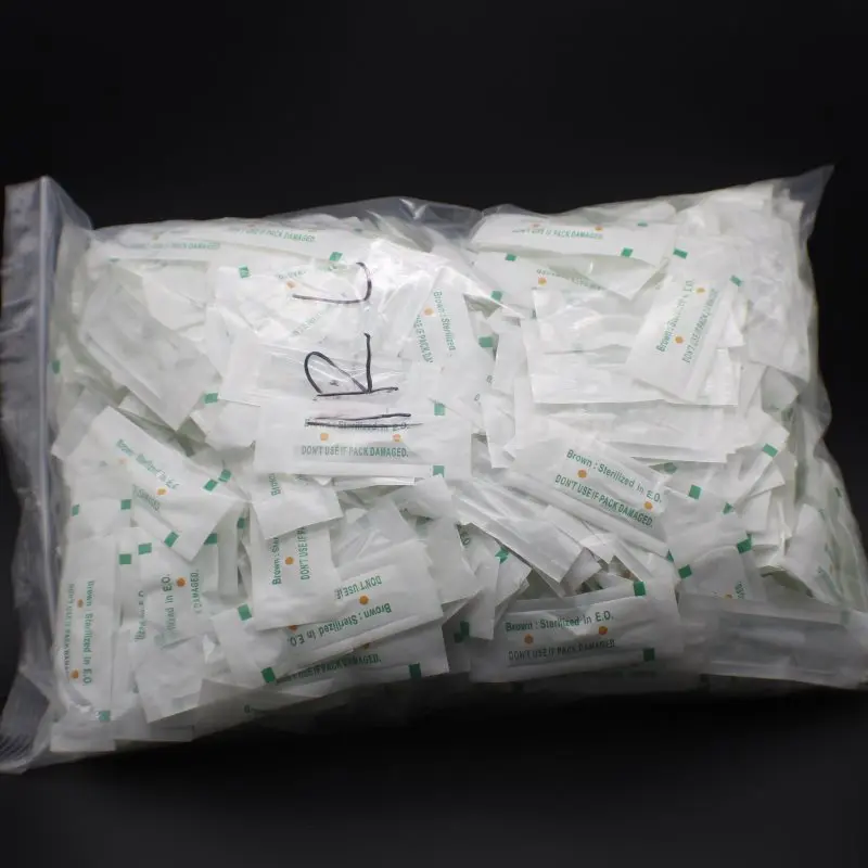1000pcs Individual Packed Eyebrow Tattoo Tip Plastic Giant Sun Needle Cap For Permanent Makeup Eyebrow Lip Tattoo Machine
