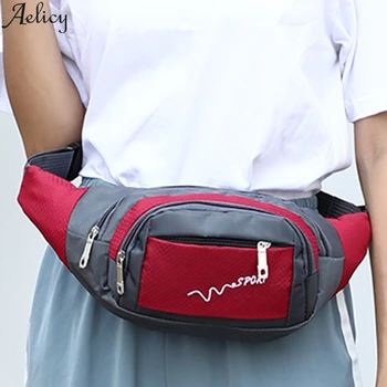 

Aelicy Men And Women Fashion Leisure Simple Sports Fitness Oxford Cloth Diagonal Bag Waist Bag Hiking Travel Chest Bag