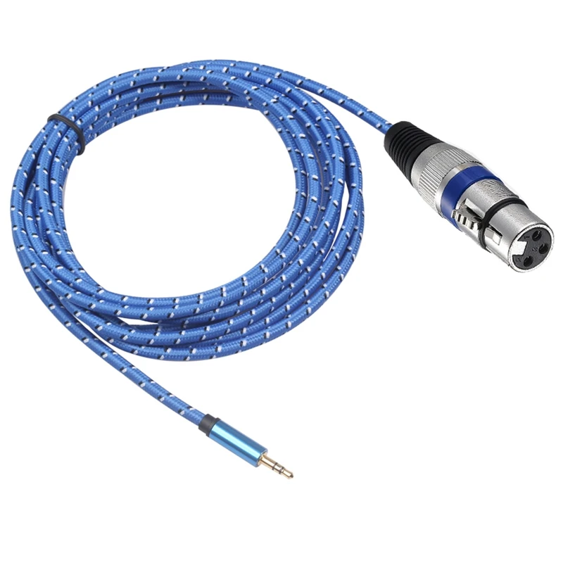 OPQ-2Pcs Аудио Микрофон Кабель Патч баланс шнуры XLR до 3,5 мм соединительный кабель микрофон змеевидный шнур для конденсаторного микрофона