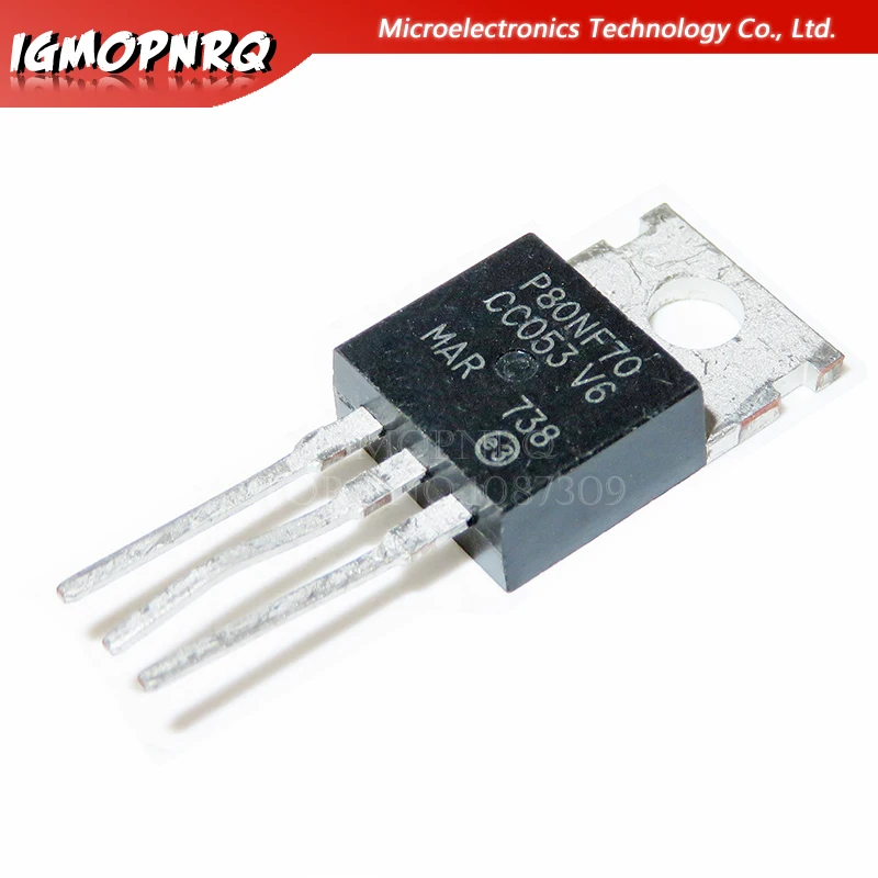 10 шт. STP80NF70 80NF70 P80NF70 TO-220 80A 70 в MOSFET N-Ch 68 0 0082 Ом Новый оригинальный | Электронные