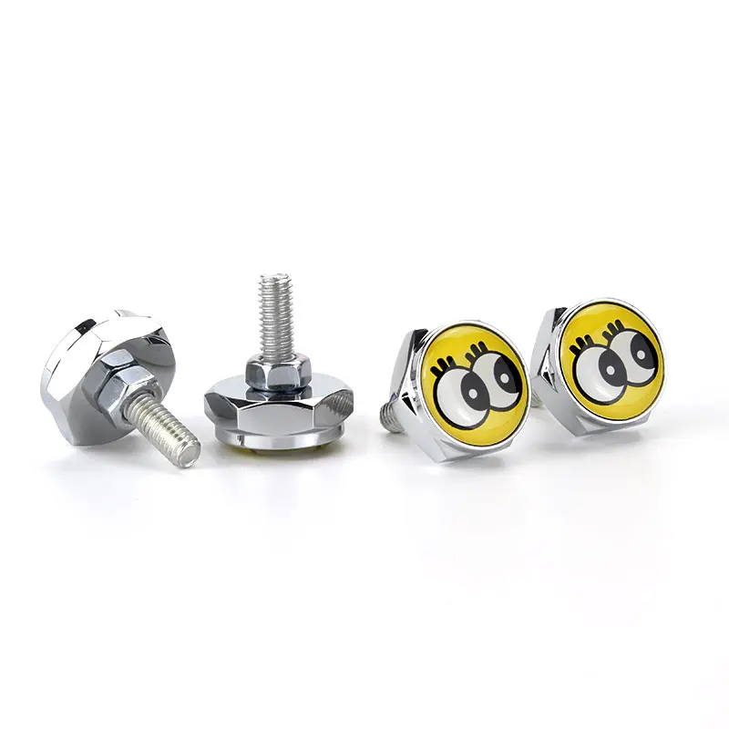 10 Sets Auto Plate Screw Fixed License Plate Frame License Plate Frame Bolts Universal For Toyota Auris Rav4 Yaris Audi B7 Q7 A6