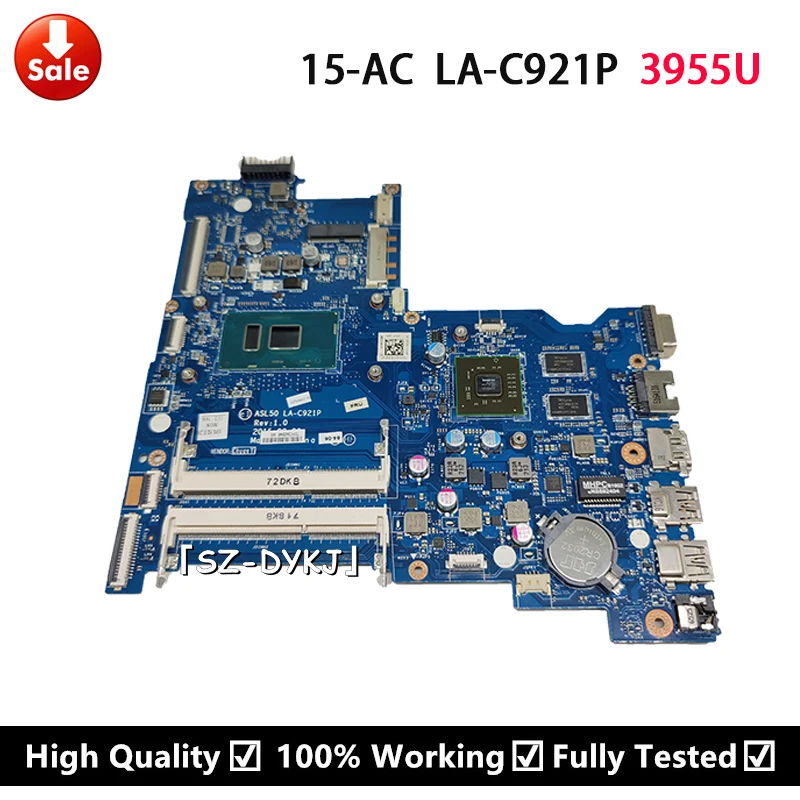 Для hp 15-AC 250 G4 Материнская плата ноутбука 3955U процессор 862655-601 860706-601 862655-001 860706-001