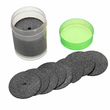 Лот 36 шт. черный каучук режущий диск Набор бит для вращающегося инструмента DIY питания