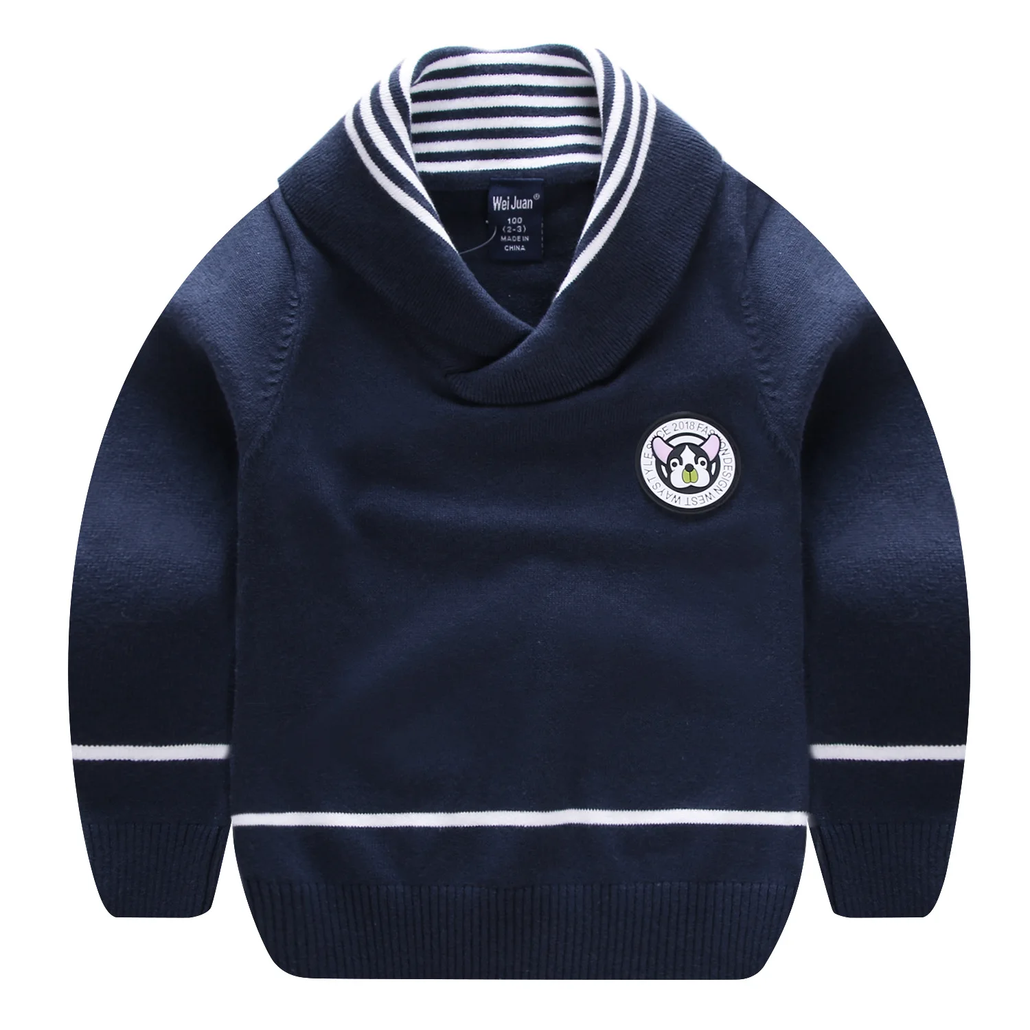 

One-Piece Pick Code Children Dog Car Chapter Sweater Spring Autumn Winter Single Layer fan ling kuan Cotton Jacket Single Layer