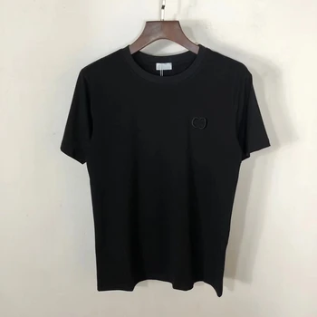 

D C T-Shirt Mens 100% Cotton Tshirt Striped For Men Tee Summer Pure color fashion Casual Tshirts Streetwear