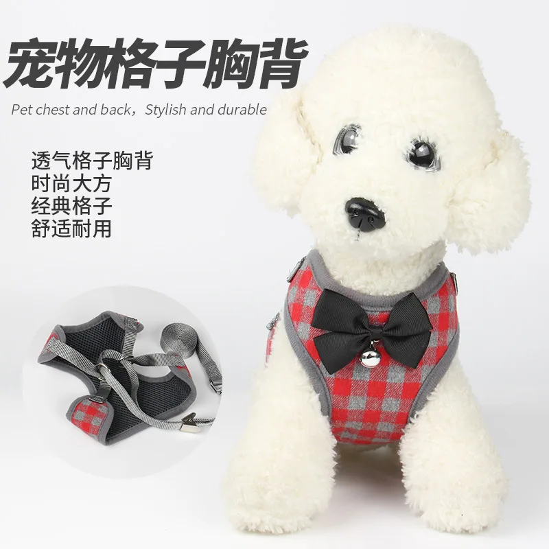 

Fashion Pet Dog Useful Product Dog Chest Strap Vest Style Clothes Bow Chest Strap