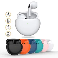 Pro 6 TWS беспроводные мини-наушники 9D стерео IPX7 водонепроницаемые Bluetooth 5,0 наушники с шумоподавлением спортивные наушники-вкладыши с микрофон...