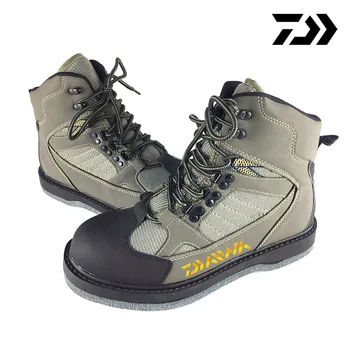 

Daiwa Fishing Shoes Felt Sole Waders Aqua Upstream Hunting Sneakers Wading Boot Breathable Rock Sport No-slip For Pants Unisex