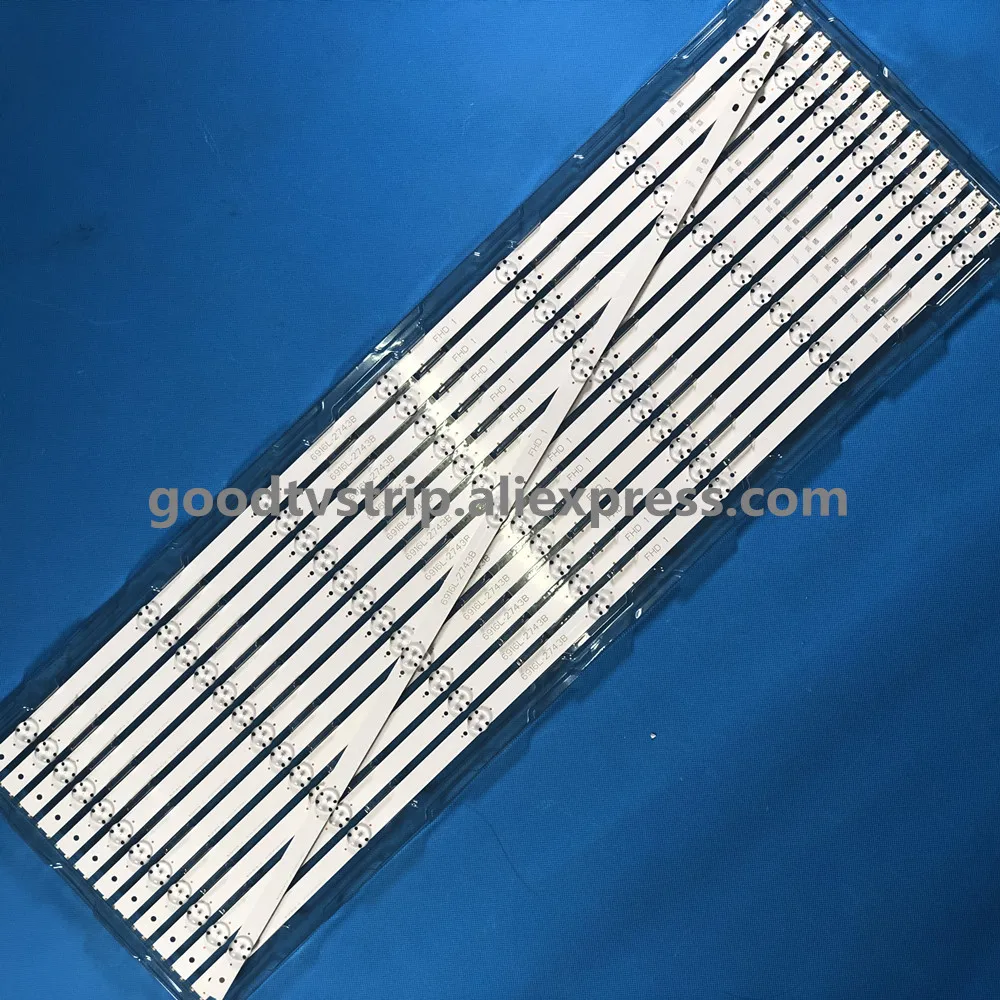 Светодиодный Подсветка лампа полосы для LG 4" V16.5 ART3 2744 2743 43lh5700 43UH603V 6916L-2744A 6916L-2743A LC430DGE FJ M2 a1 43lh590v