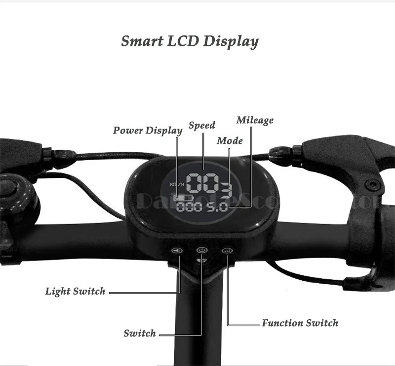 Clearance Daibot Adult Electric Scooter Car Two Wheel Electric Scooters With Child Seat 12 Inch 350W 36V Portable Electric Bike Two Seater 18