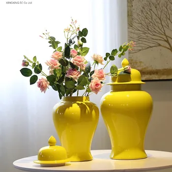 

New Chinese Style Vase Creative Ceramic Storage Pot Decoration Home Decoration Crafts Living Room Flower Arrangement Accessories