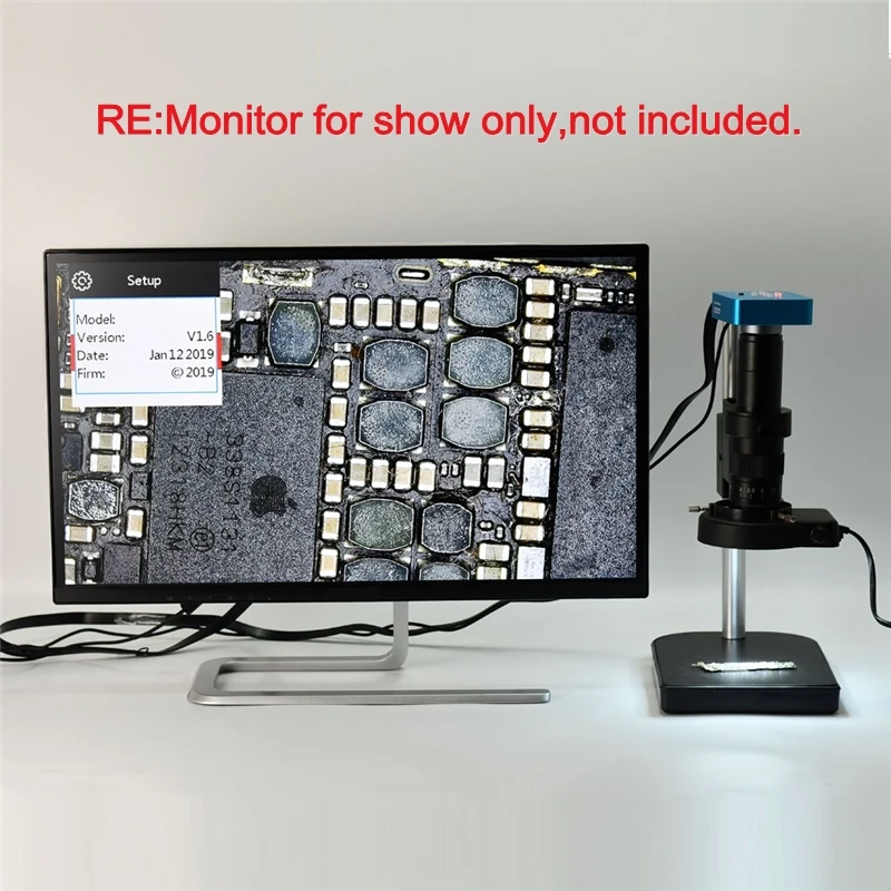 Камера HDMI микроскоп, ПЗС 34MP 2K HDMI USB Выходы 180X c-крепление объектива 144 светодиодный свет для телефона чип pcb ремонт камера HDMI Комплект