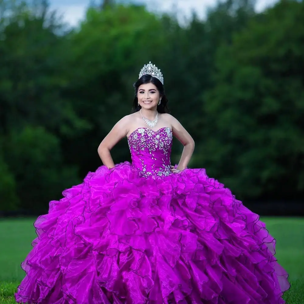 

2020 Purple Sweet 16 Dress Quinceanera Dresses Pageant Gowns vestido vestidos de 15 años quinceañera vestidos de xv anos