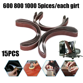

1" X 30" Cutter Makers 600 800 1000 Grit Sanding Belts 15pcs Asst Making Sanding Belt Durable And Practical