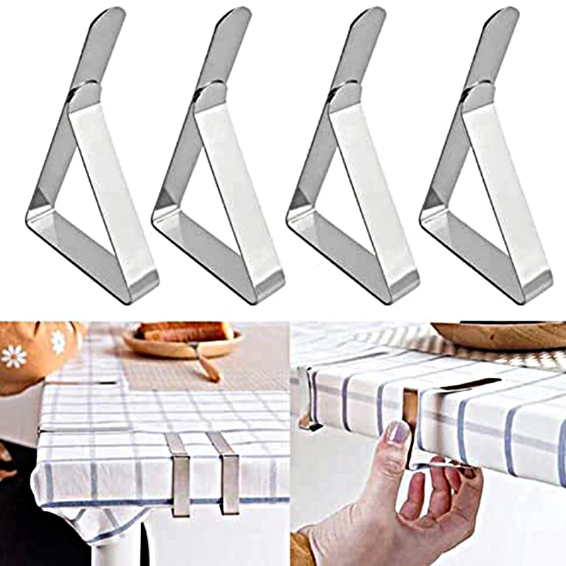 6Pack Tablecloth Clips Picnic Table Clips Stainless Steel Table Cloth