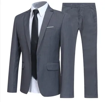 

2020 Two Piece Mens Suits Groomsmen Suits For Wedding Fashion One Button Ticket Pocket Cheap Men Suits