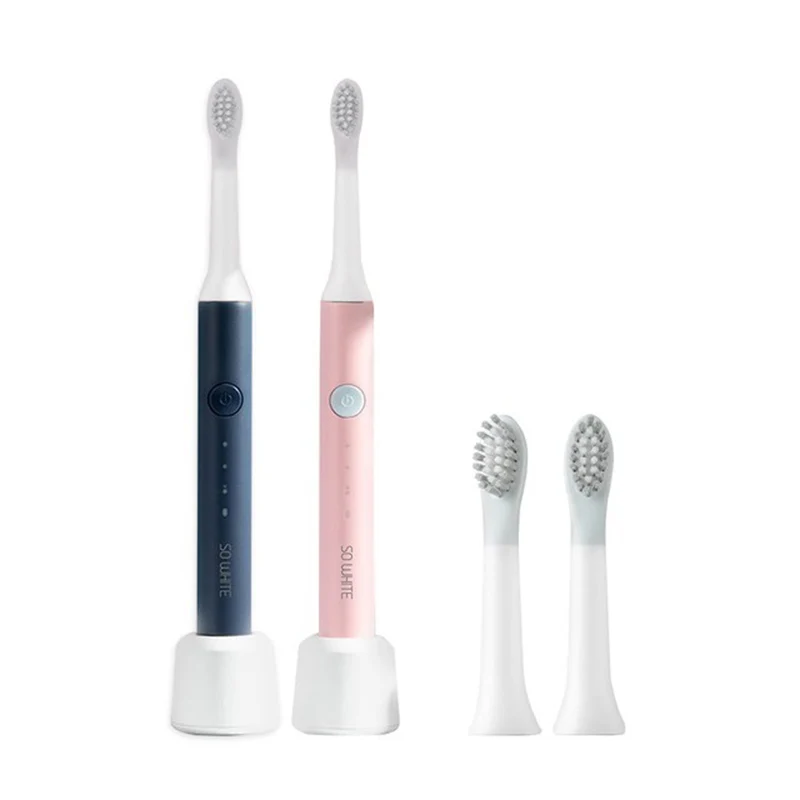 

Toothbrush Electric Automatic Ultrasonic Electric Toothbrush Rechargeable Waterproof IPX7 Sonic Vibration Toothbrush 4 Heads