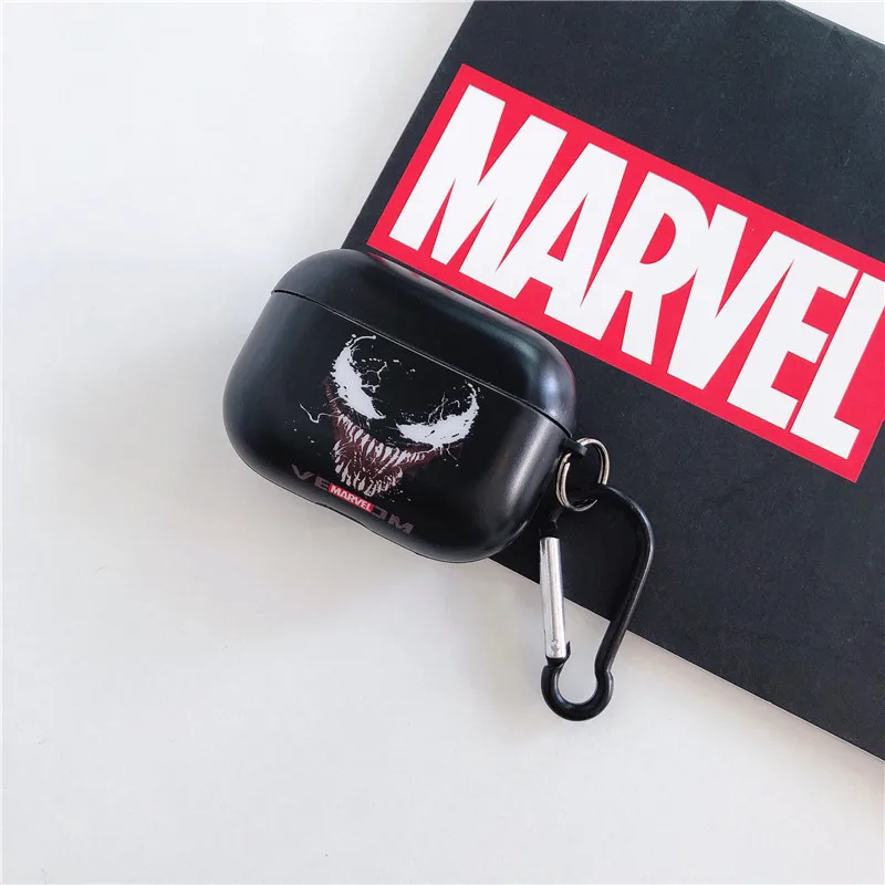 Мягкий силиконовый чехол Marvel, Мстители, Человек-паук, яд, чехол для AirPods pro, персональный bluetooth-гарнитура, беспроводной чехол для наушников