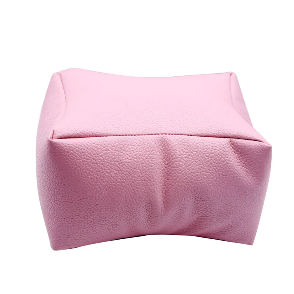 Дизайн ногтей DIY маникюр уход рук подлокотник подушка Удобная подушка из искусственной кожи - Цвет: Pink