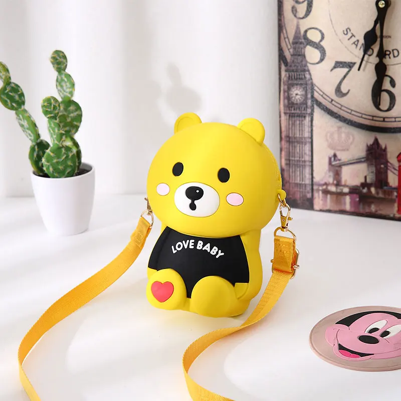 Original New Kawaii Brown Bear Female Bag Cartoon Cute Brown Bear Shoulder Bag Personality Coin Purse 1 Original New Kawaii Brown Bear Female Bag Cartoon Cute Brown Bear Shoulder Bag Personality Coin Purse 5