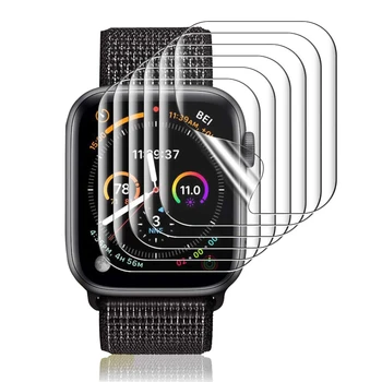 

3PCS For Apple Watch Series 6 SE 5 4 IWatch 40mm 44mm FULL Coverage Screen Protector TPU Clear Bubble-Free Anti-Scratch Film