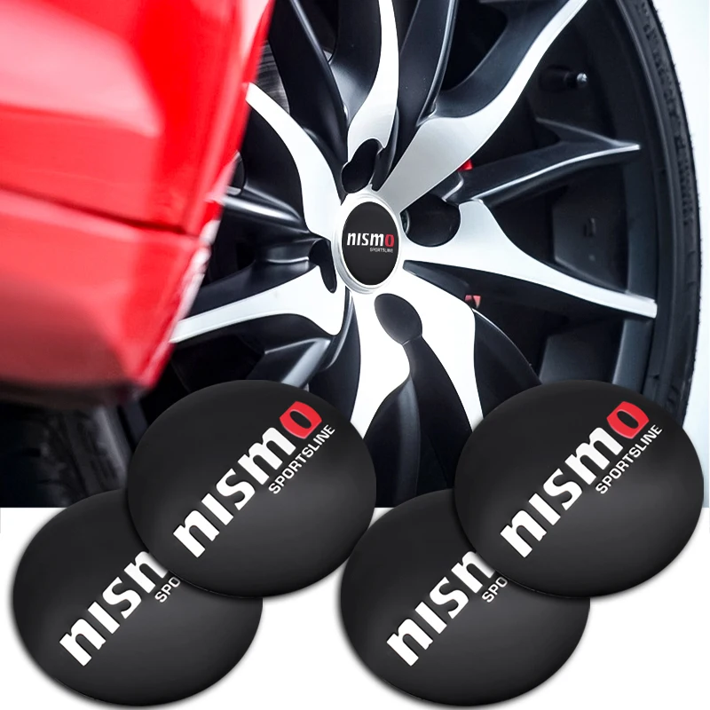 Колпачки на ступицы для Nissan Juke Note Leaf Qashqai Tiida X trail Teana Altima 4 шт. 56 мм|Наклейки