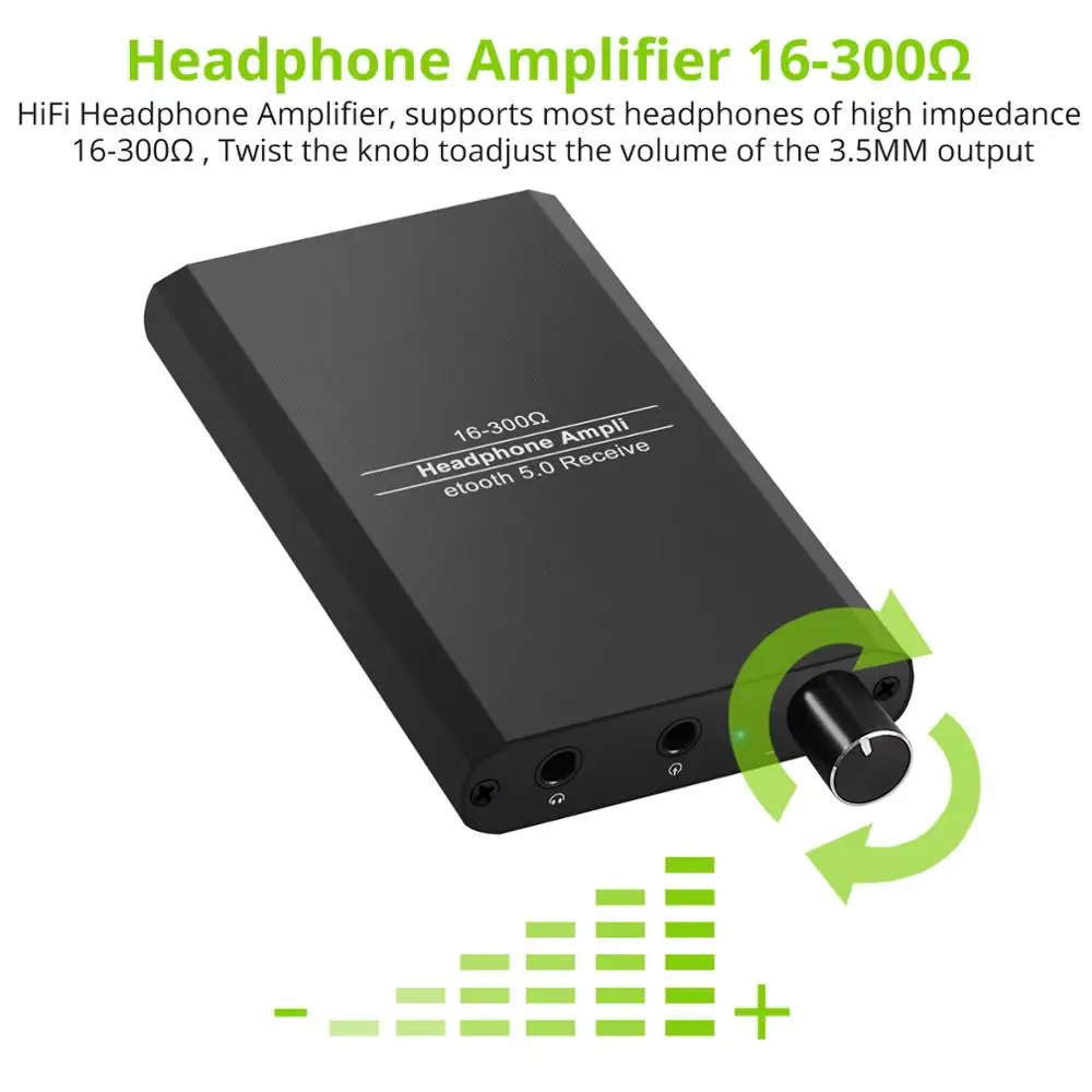 LiNKFOR HiFi Headphone Amplifier Bluetooth Earphone Amp 16 300 Portable 3 5mm Audio Amp For aptX Low Latency SBC AAC Phones