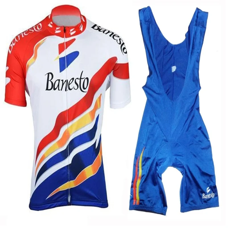 Banesto de ciclismo para hombre, conjunto de ropa de secado rápido de equipo profesional, uniforme deportivo de ciclismo| - AliExpress