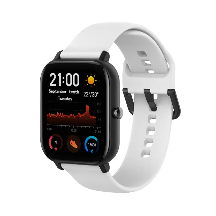 Ремешок силиконовый для Xiaomi Huami Amazfit Bip сменный Браслет GTS / GTR 42 мм 20