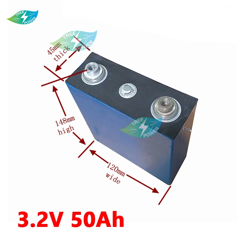 4 шт 3 2 v 50Ah литиевая батарея в солнечных батарей lifepo4 для электрического двигателя